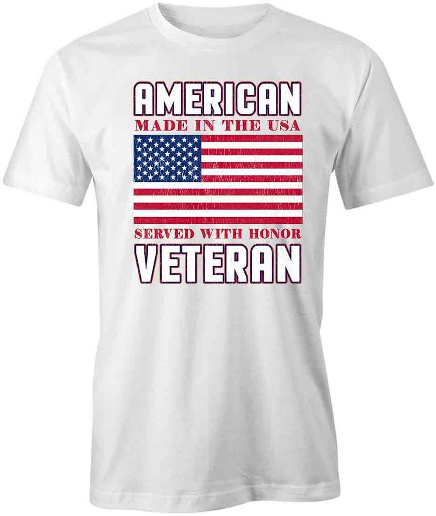 AMERICAN VETERAN TShirt Tee Short-Sleeved Cotton CLOTHING AMERICAN S1WCA224