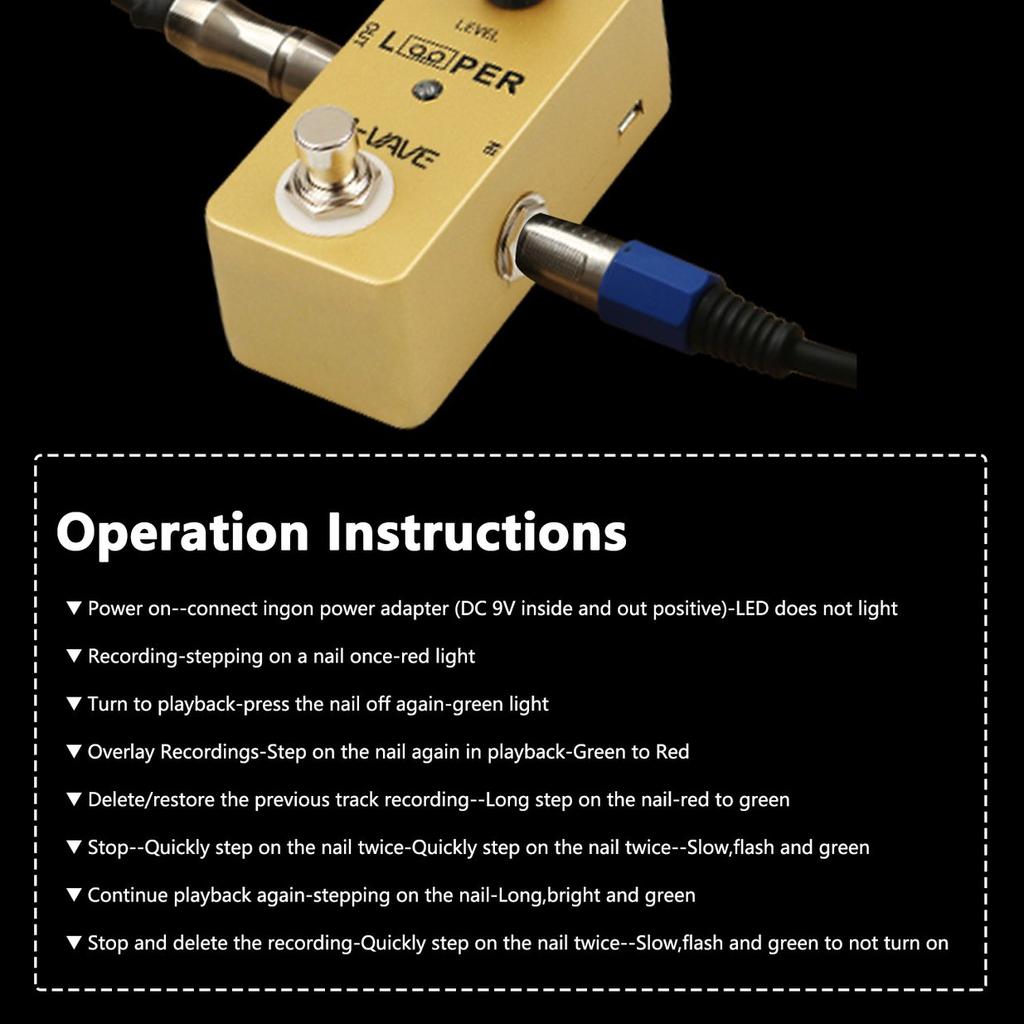 Buy Loopers Guitar Pedal Mini Station Unlimited Over Loop 5 Mins Looper