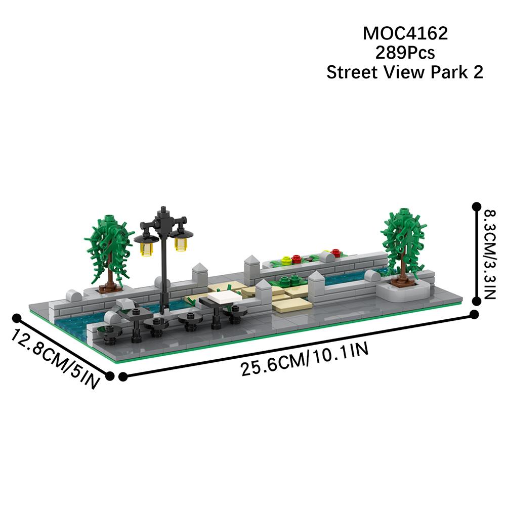 MOOI Stadt Öffentliche Einrichtungen Mobile Toiletten Telefonzellen Mülleimer Schaukelstühle Modellbausteine Montessori-Spielzeug MOC-Bausteine