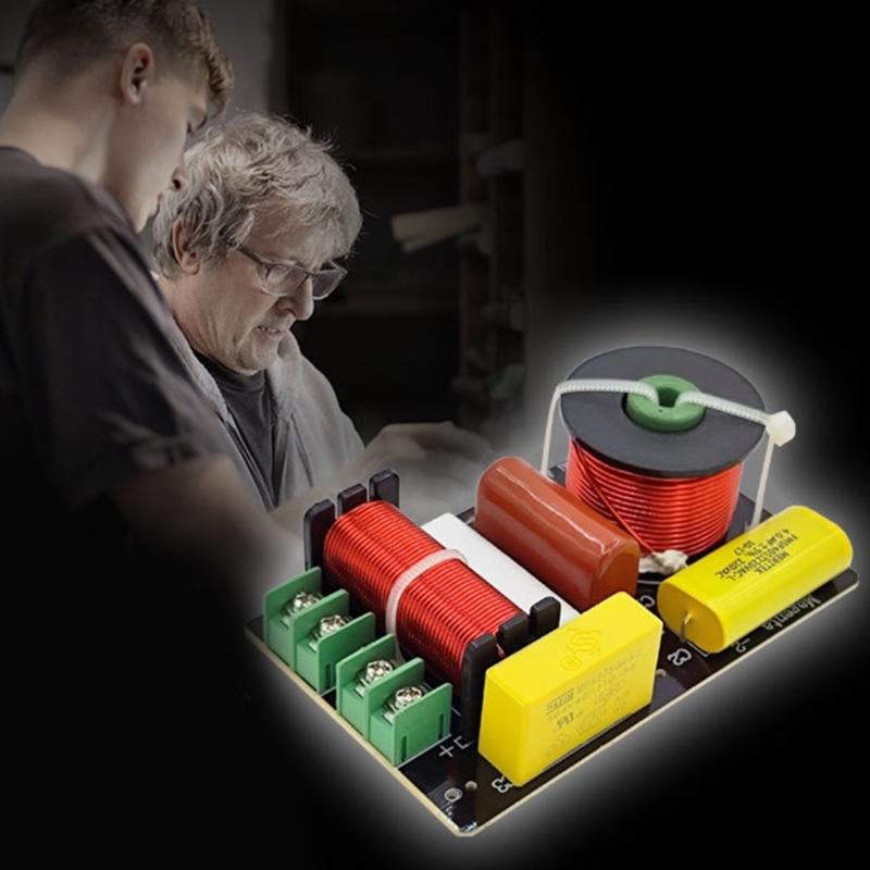 Professional Grade Speaker Crossover with Double Filtering Magenta 2 Crossover 3.3uF/3uF 2 Speaker Crossover for DIY