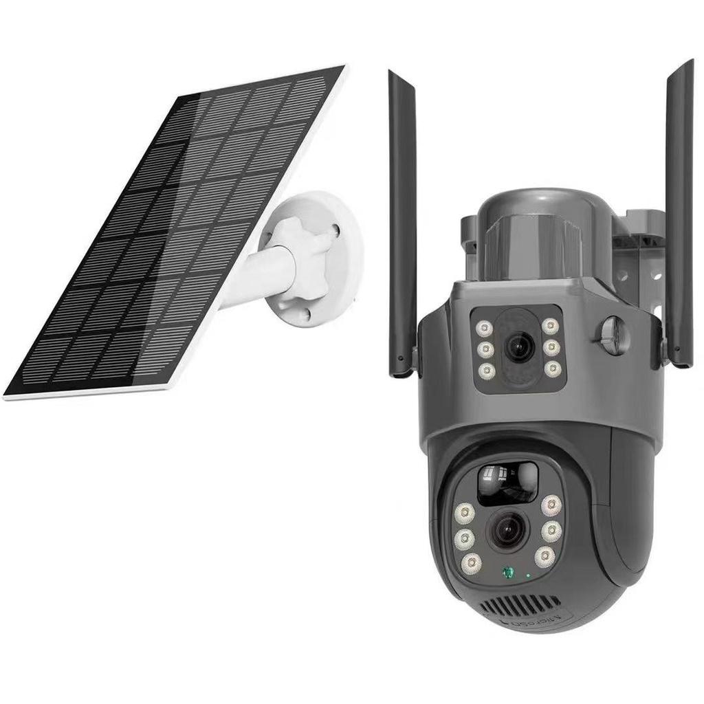 V380 PRO 4G Solar Dual Lens Remote Outdoor Monitoring Camera