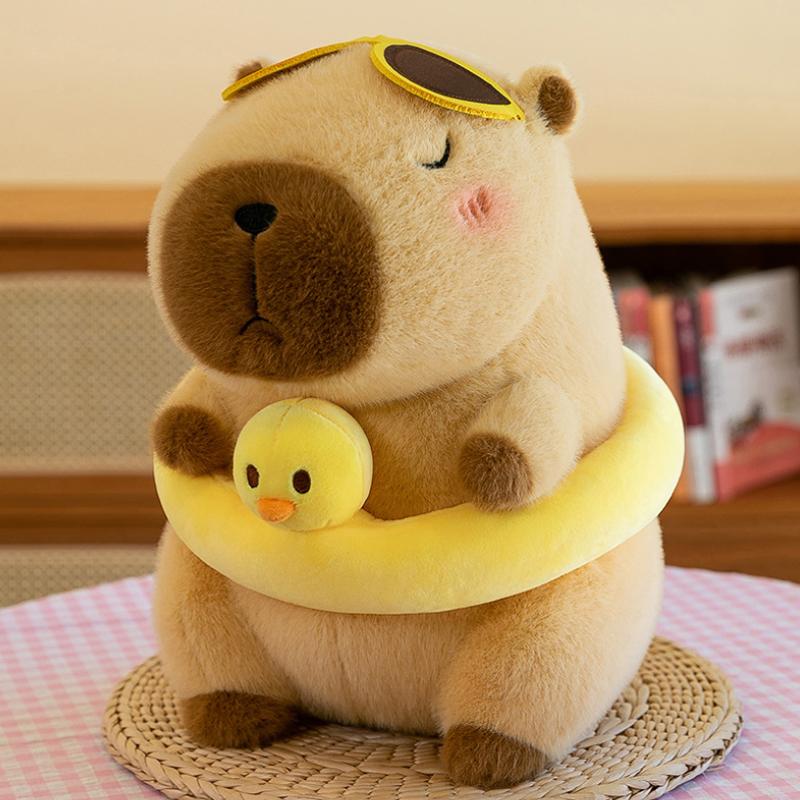 24cm Capybara Plush Simulation Capibara Anime Fluffty Toy Cute Doll Stuffed Animals Soft Doll Plush Christmas Thanksgiving Gift