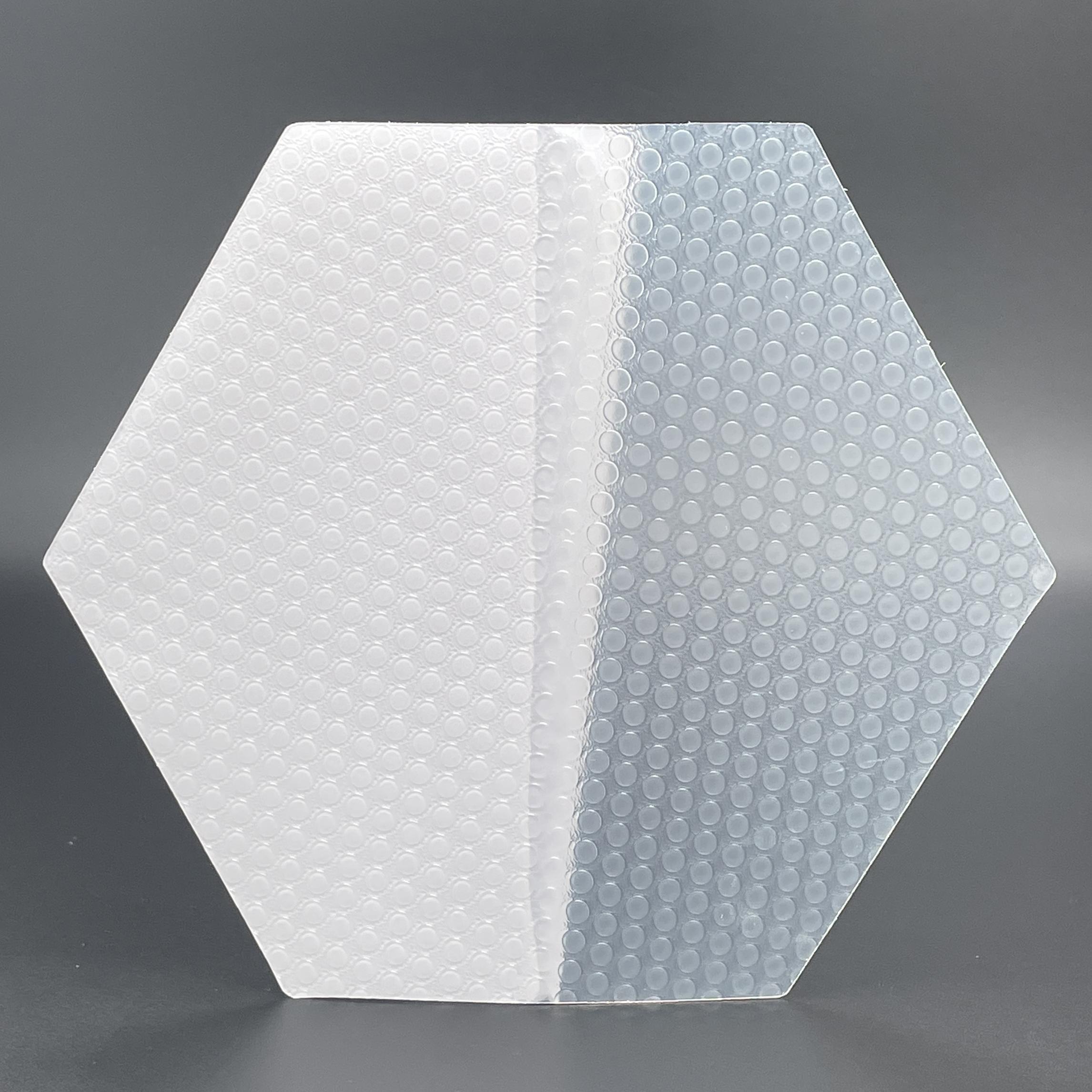 AQUBONA Surfboard Deck Grip Hexagon Clear Surf Traction Pad Surfing Accessories TP-008