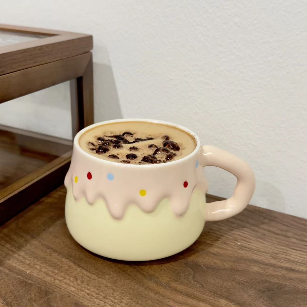 

Birthday gift cute girl heart cat ceramic mug for girl birthday gift premium sense gift box 401-500ml