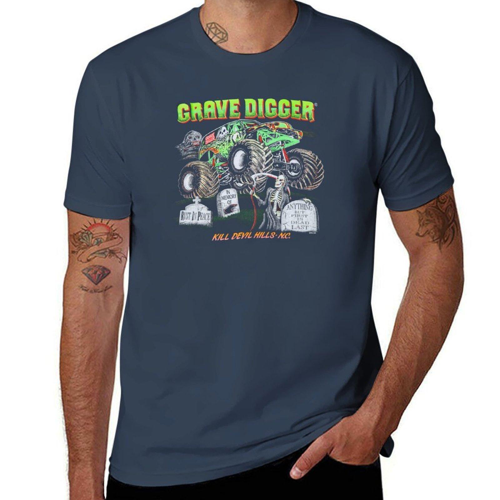 Grave Digger Dennis Anderson Kill Devil Hills TShirt Sport Basic Moisture Wicking Tee S