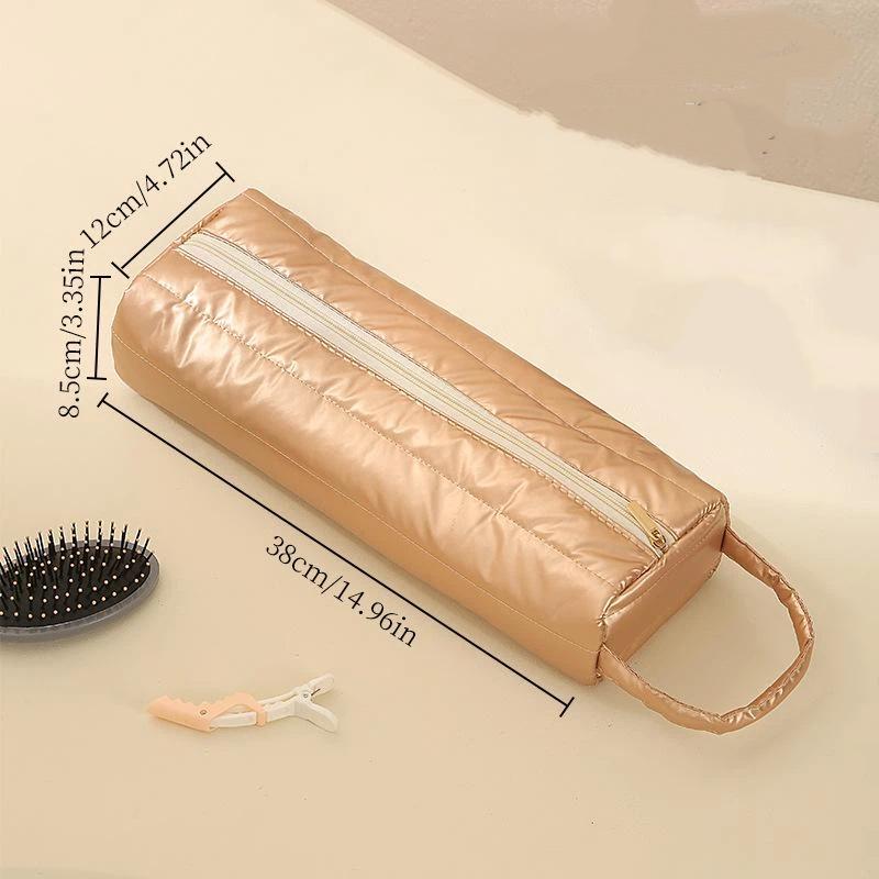 Soft Quilting Cotton Hair Dryer Storage Bag Large Capacity Dustproof Carrying Case With Handle Curler Storage Bags