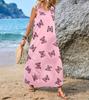 2024 Sleeveless Bohemian Print Women's Casual Dress