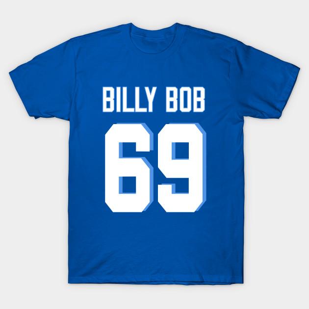 

Мужская черная футболка с принтом Billy Bob 69 Печать на трансферной бумаге без вырезания Хлопковая футболка M королевский синий