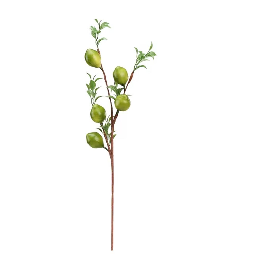 Green Plants Artificial Lemon Branch Plastic Fake Plants  Restaurant Hotel Decoration
