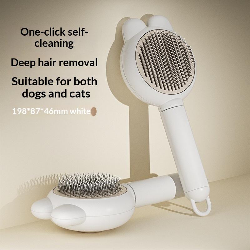 Self Cleaning Pet Grooming Brush Reduce Household Shedding Hair Remover Comb for Dogs Cats Pet Owners