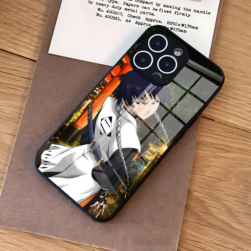 Soi Fon Animation Bleach Phone Case For IPhone 17 Air 16 E Pro Max 15 14 13 Mini 12 Pro 11 Max Plus Black Glass Cover iPhone 13 Mini