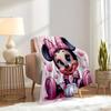 1pc Cover Blanket - Cute Mickey and Minnie design, perfect for bedding small quilt, sofa blanket, gift idea, home decoration, cozy warm plush fabric