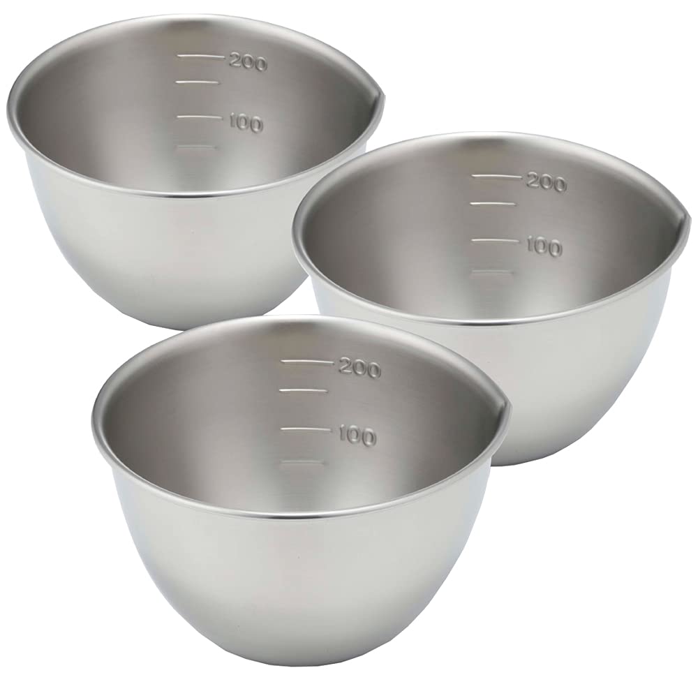 

Shimomura Kikaku Mini Set of Made in Dishwasher Includes measuring marks and a spout for easy Suitable for and measuring 270ml Stainless Mama Cook