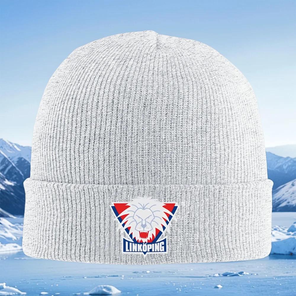 New Lion Face Logo Red Blue Triangle Unisex Women Unisex Knitted Hat Beanie Pullover Cap Winter Thermal Warm Christmas Outdoor Cycl