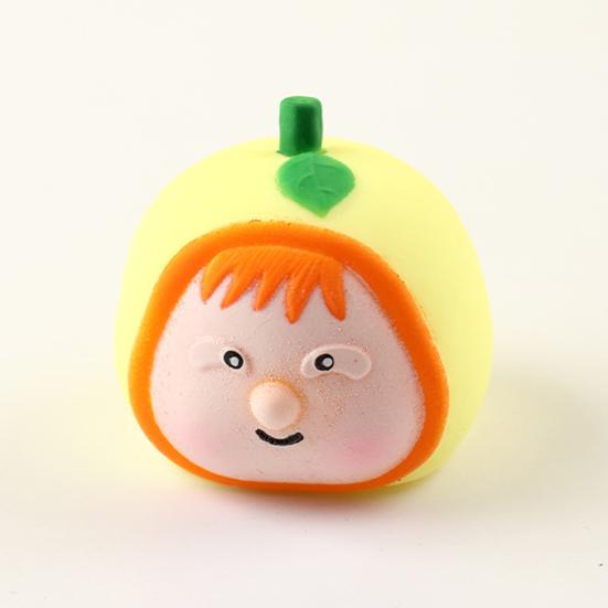 Fruity Scent Squeeze Toy Soft Elastic Pinching Music Stress Relief Cute Fruit Shape Decompression Gadget for Student Parties And Collecting