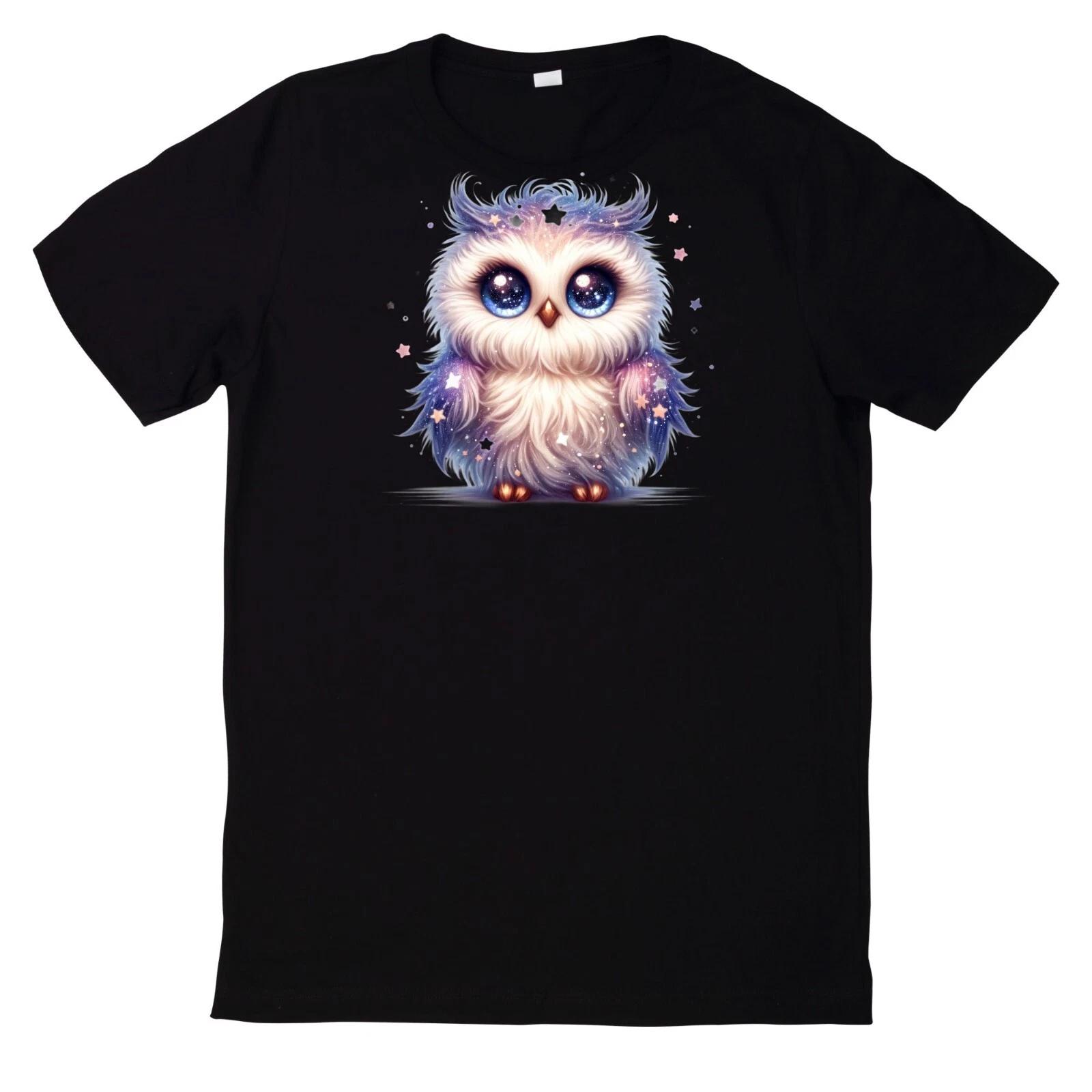 T-Shirt Niedliche Glitzernde süße Eule XXXXL