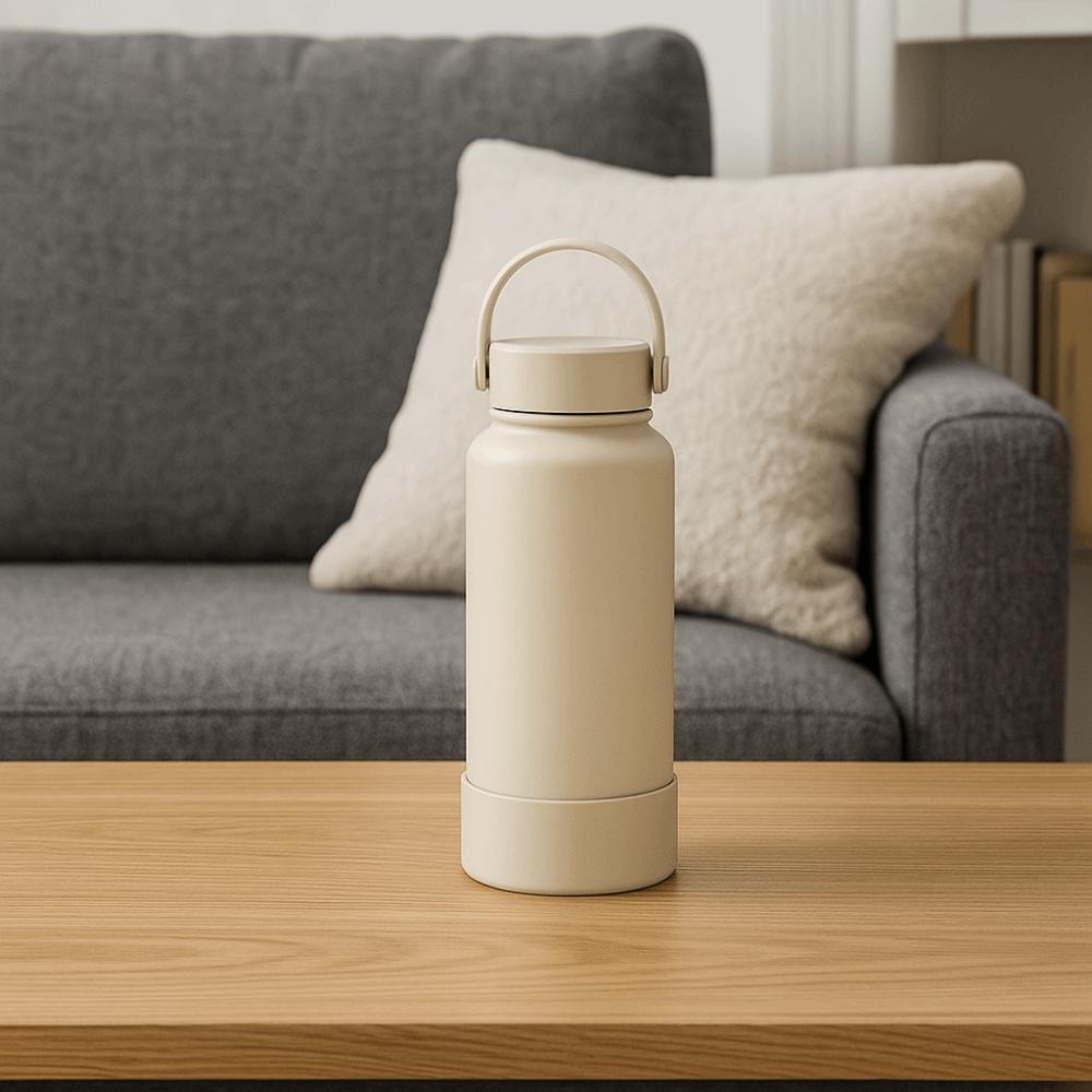 Solid Color Thermos Cup 1000ML Coffee Cups Cute Thermos Bottle  Gift