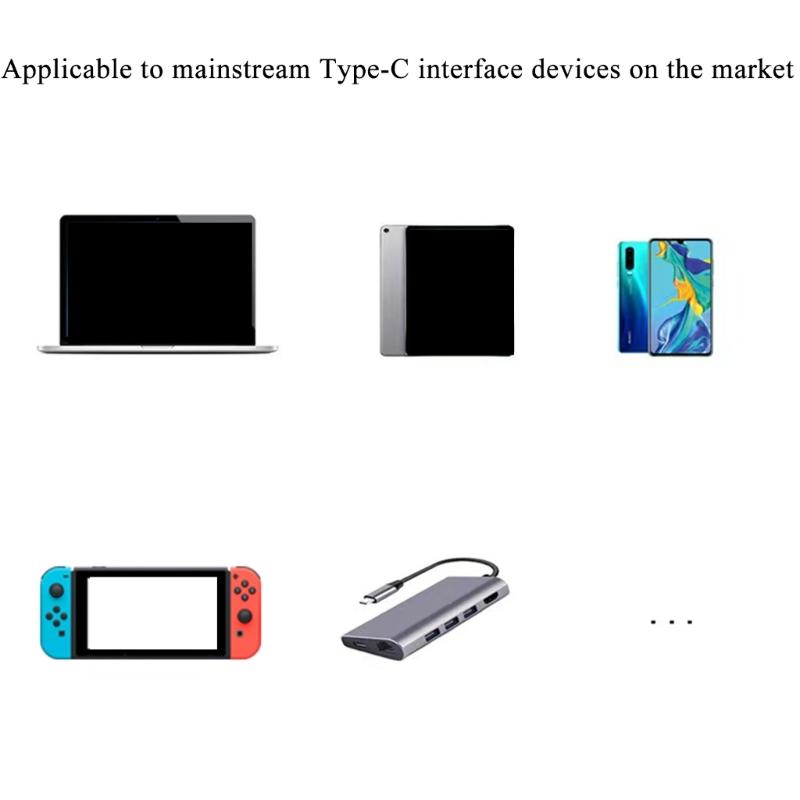 USB-C Adapter PD 100W Type-C to USB C Fast Charging Converter USB 4.0 40Gbps Type-C Extender Connector Right Angled