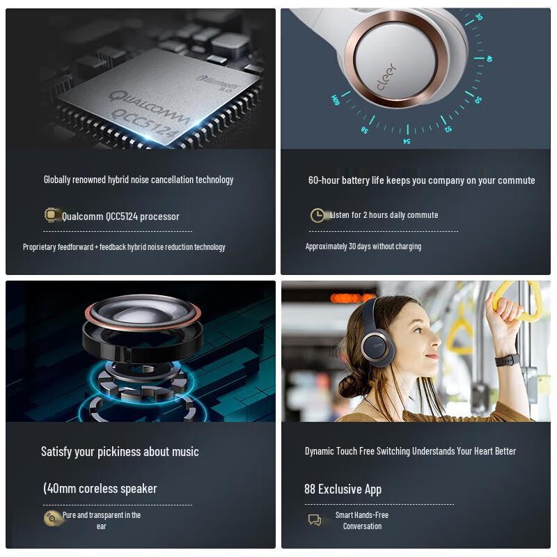 Cleer ENDURO ANC Wireless Noise-Cancelling Headphones