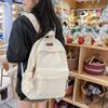 Schoolbag Campus Backpack Women's New Korean Edition Primary School Students Large Capacity College Style Corduroy Versatile Junior High School Girls