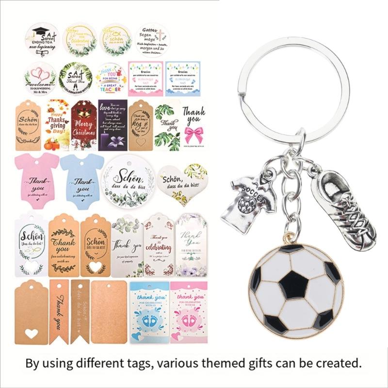 Pack of 10 Football Theme Pendant Keychains Featuring Soccer Cleats and Cloth Designs for Sports Enthusiasts and Daily Use