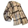 New Winter Scarf for Women Beige High End Versatile Korean Style Tassel Scarf Warm Atmosphere Thickened Shawl Trendy