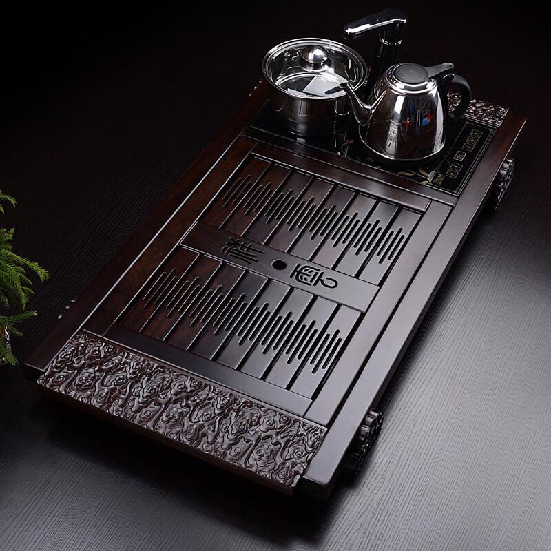 Cha Xun Rosewood Black Ebony 4-in-1 Tea Tray Set