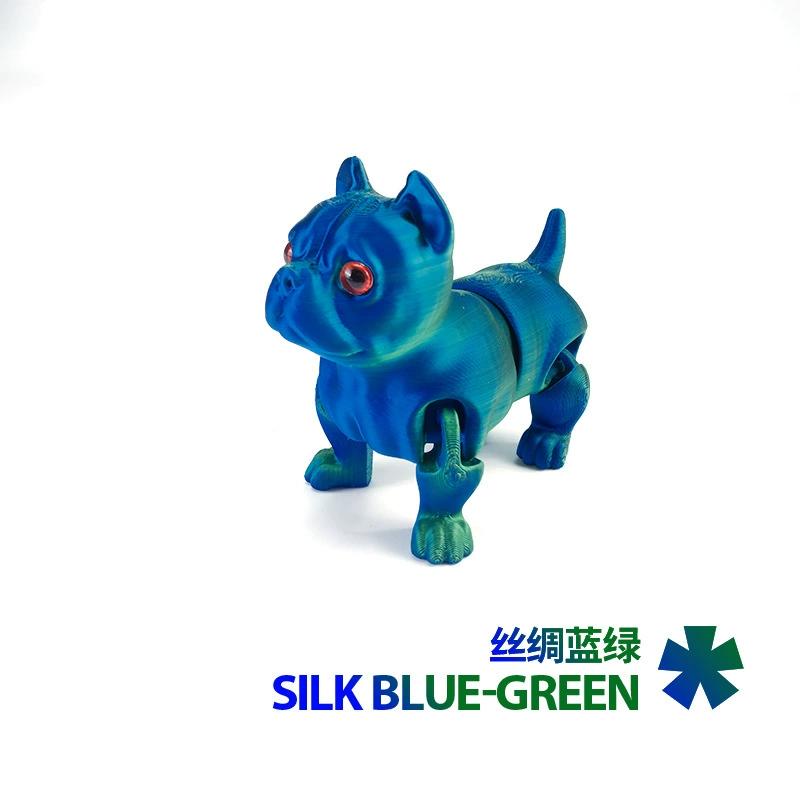 3D Printing Novelty Creative Pitbull Model Desktop Decorative Ornament Colourful Animal Crafts Children Toys Kids Birthday Gift