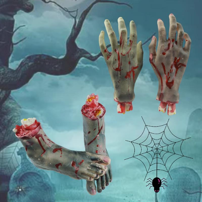 Accessoire d'Halloween Main Fausse Accessoires de Filmage Main Fausse Unique Super Mignonne Exportation Directe Accessoires pour le Corps
