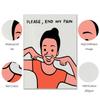 Contemporary Art Funny Cartoon Modern Wall Joan Art Humorous Poster Print Abstract Canvas Painting Living Room Home Decor