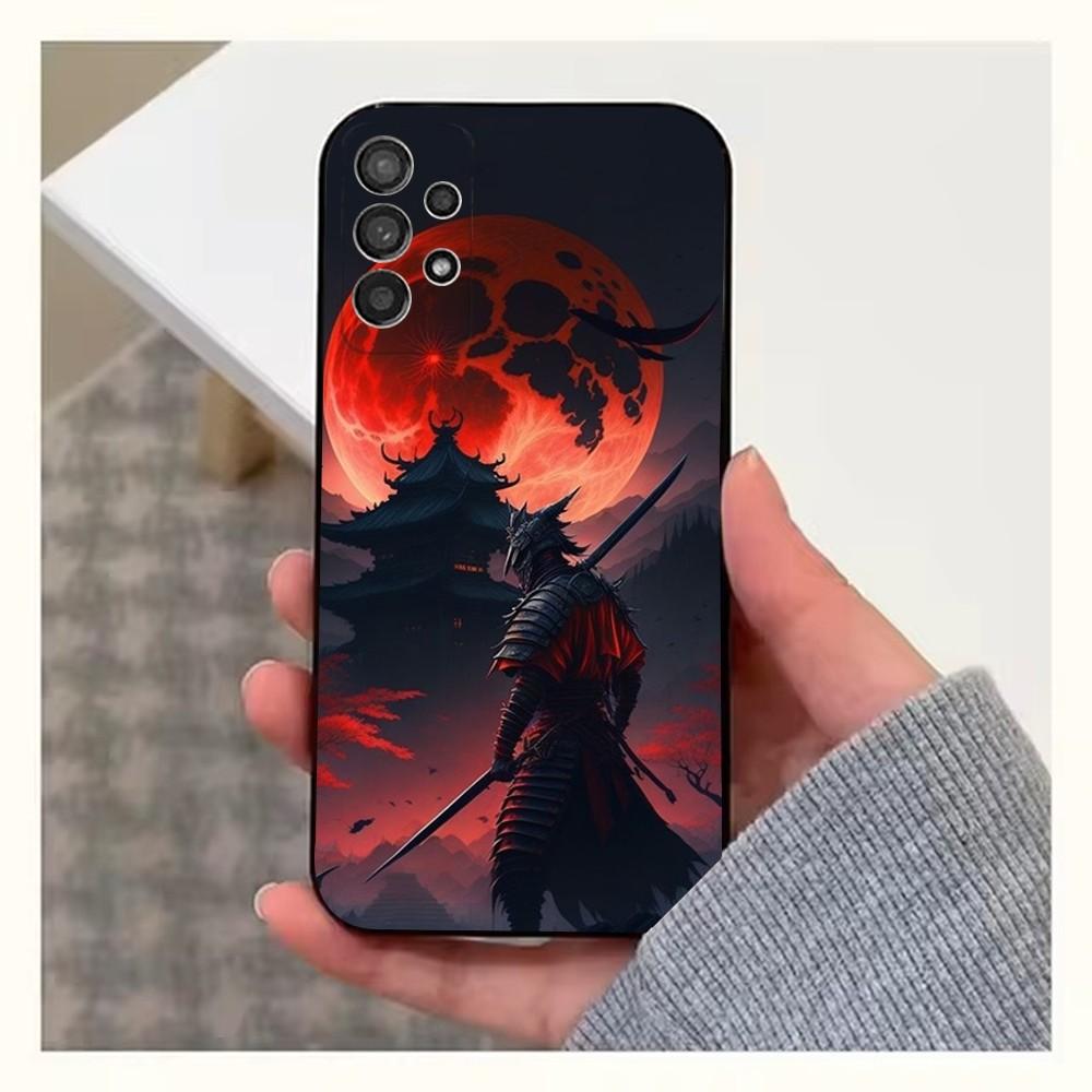 Samurai Art Bushido Phone Case For Samsung S25,S24,S23,S22,S20,S21,S10,Ultra,Plus,Lite,FE,Soft Silicone Black Cover