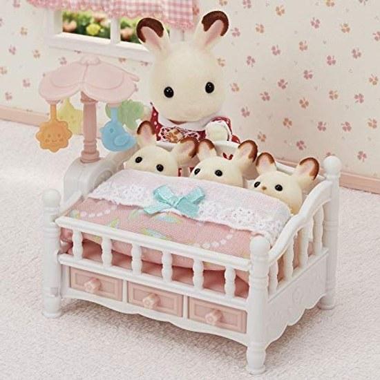 Sylvanian Families Meble Karuzela Łóżeczko dla Niemowląt Samochodzik-218 Certyfikat ST Mark 3+ Zabawka Domek dla Lalek EPOCH