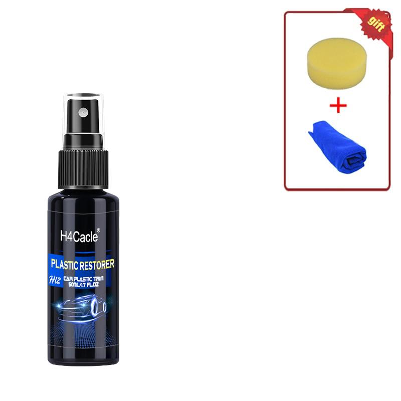 

H4Cacle Восстановитель пластика Back To Black Глянцевый Средства для чистки автомобиля Автополироль и Восстанавливающее покрытие Реноватор для Детейлинга автомобиля 50ML