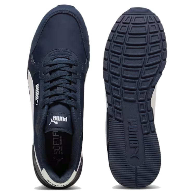 Puma ST Runner V4 Nylon Unisex Persian Blue Puma White Canvas Low Top Lifestyle Sneakers 399069-07