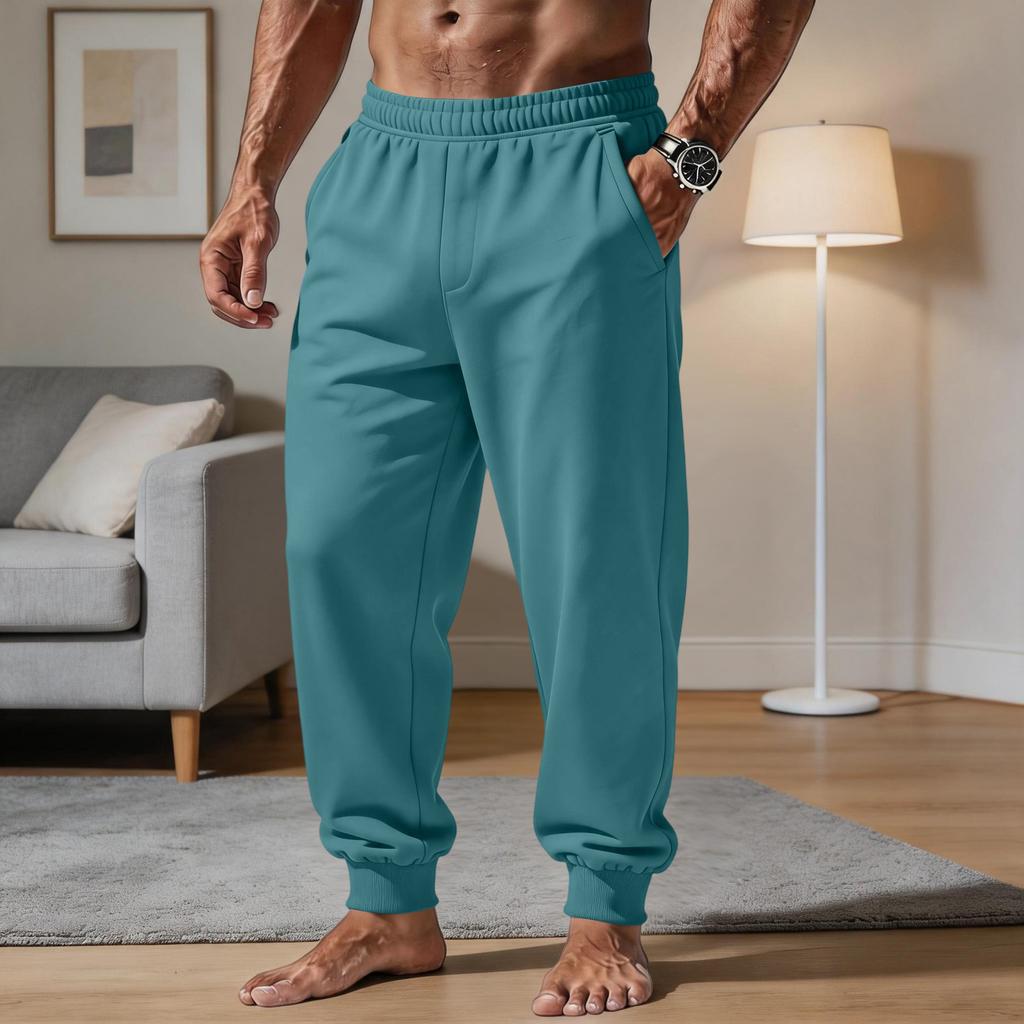 Herren Freizeithose mit lockerem Schnitt und elastischem Bund für täglichen Komfort