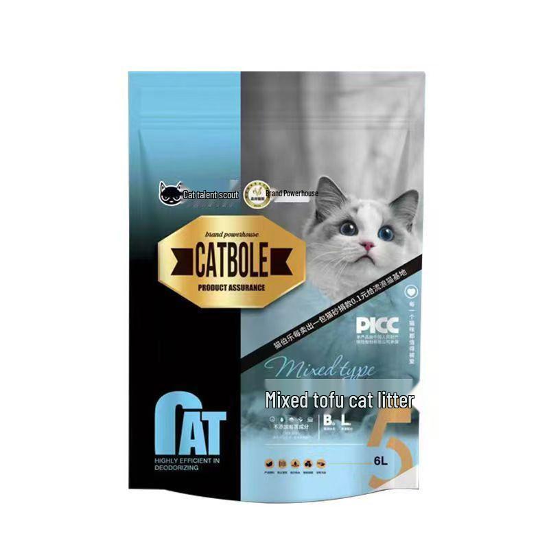 Cat Bo Le Mixed Litter: Protects, Absorbs, Clumps, Deodorizes, Almost Dust-Free, Flushable, Sterile