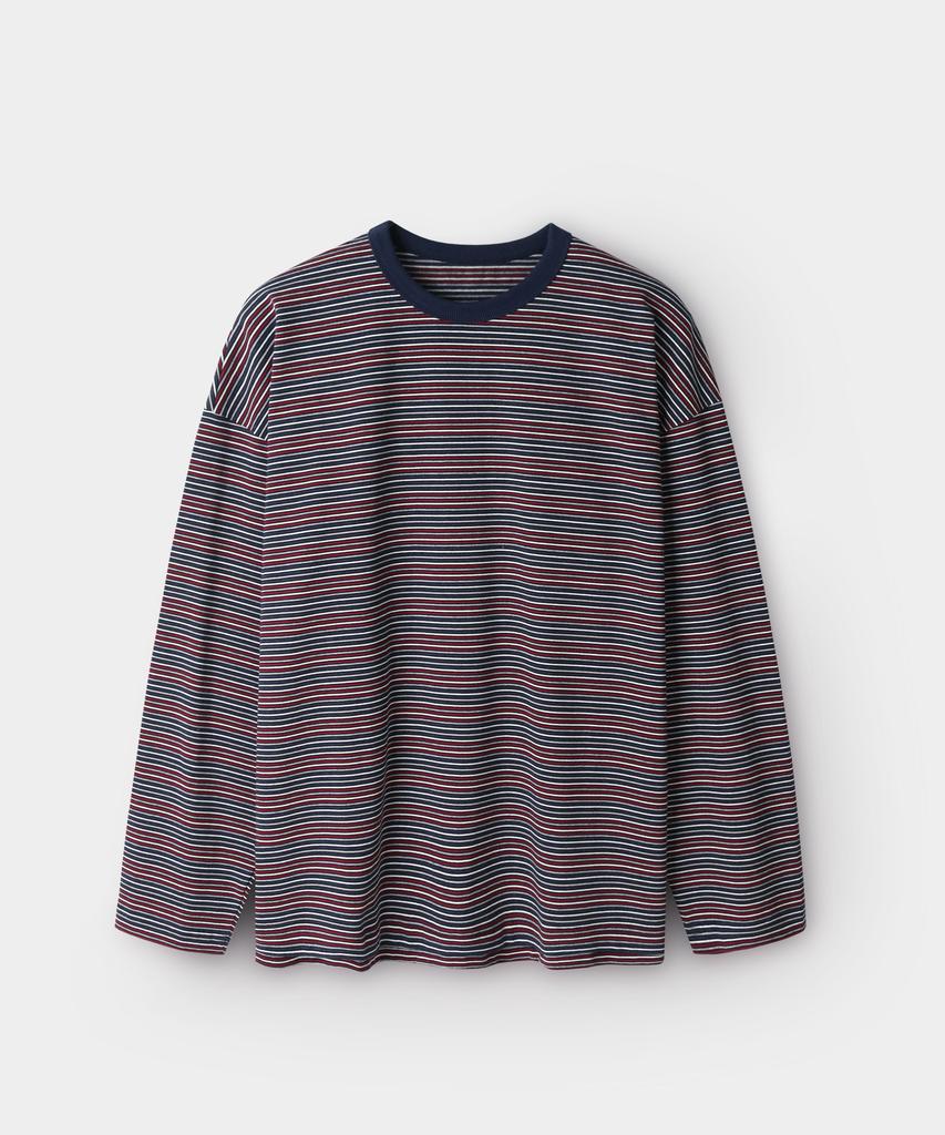 INDUST Linear Stripe Long Sleeve T-Shirt_2 Colors