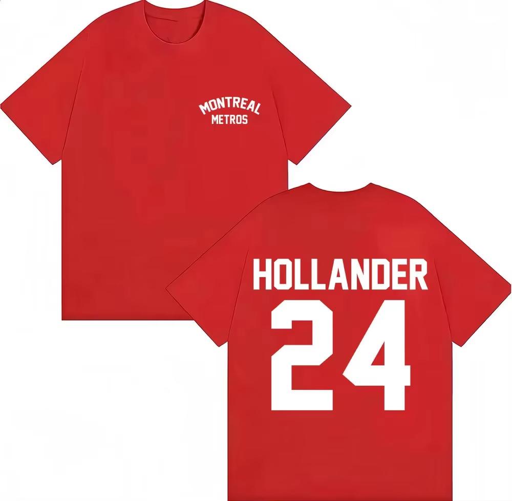 Heated Rivalry Shane Hollander 24 Montreal Metros TshirtS Unisexs Fashion Vintage Popular T Shirt Cotton ONeck Tshirts