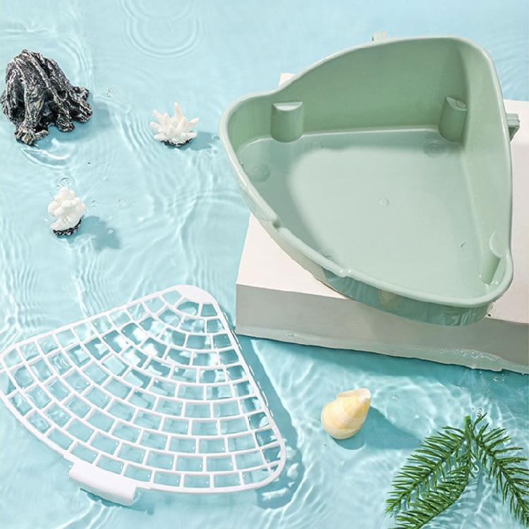 Small Rat Toilet Triangular Potty Trainer Corner Litter Box for Hamsters Critt