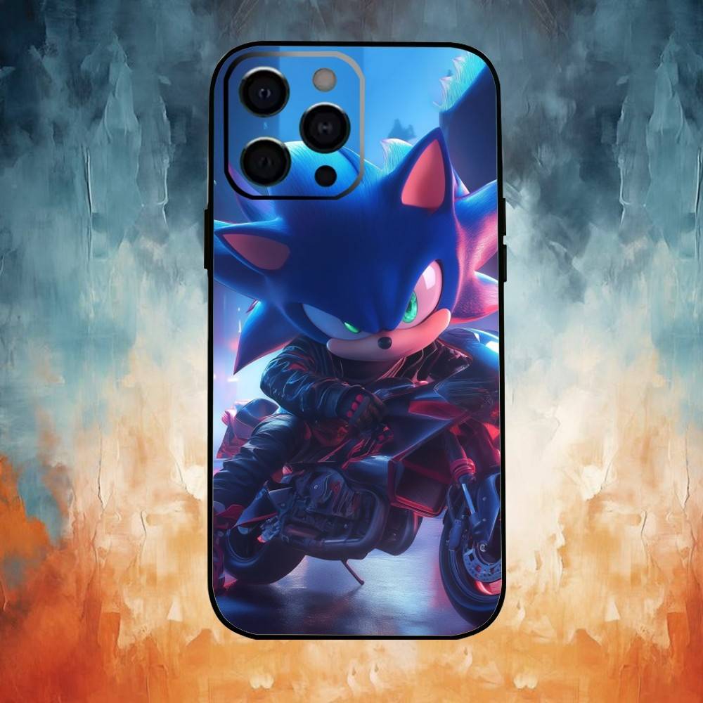 S-Sonic The H-Hedgehog Phone Case For iPhone17,16,15,14,13,12,11 Plus,Pro Max Soft Black Cover iPhone11PROMAX