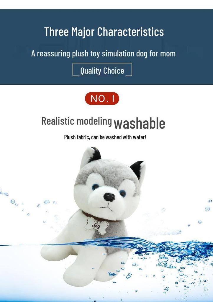 Simulated Teddy Dog Plush Toy: Stuffed Puppy Doll & Cushion - Perfect Gift for Men's Birthday