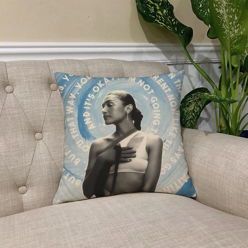 Singer O-Olivia Dean The Art of Loving Cushion Cover Square Sofa Cushion Cover Casual Skin-Friendly Comfortable Pillow Cover