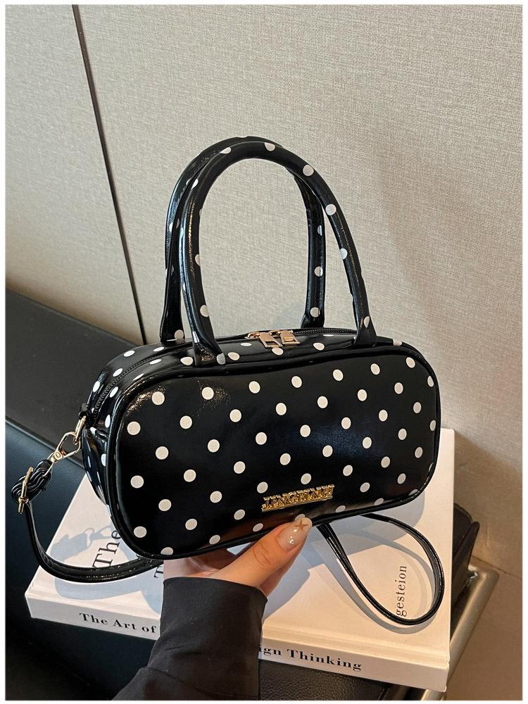 Exquisite Polka Dot Handheld & Crossbody Bag - Women's 2026 Summer Casual Style
