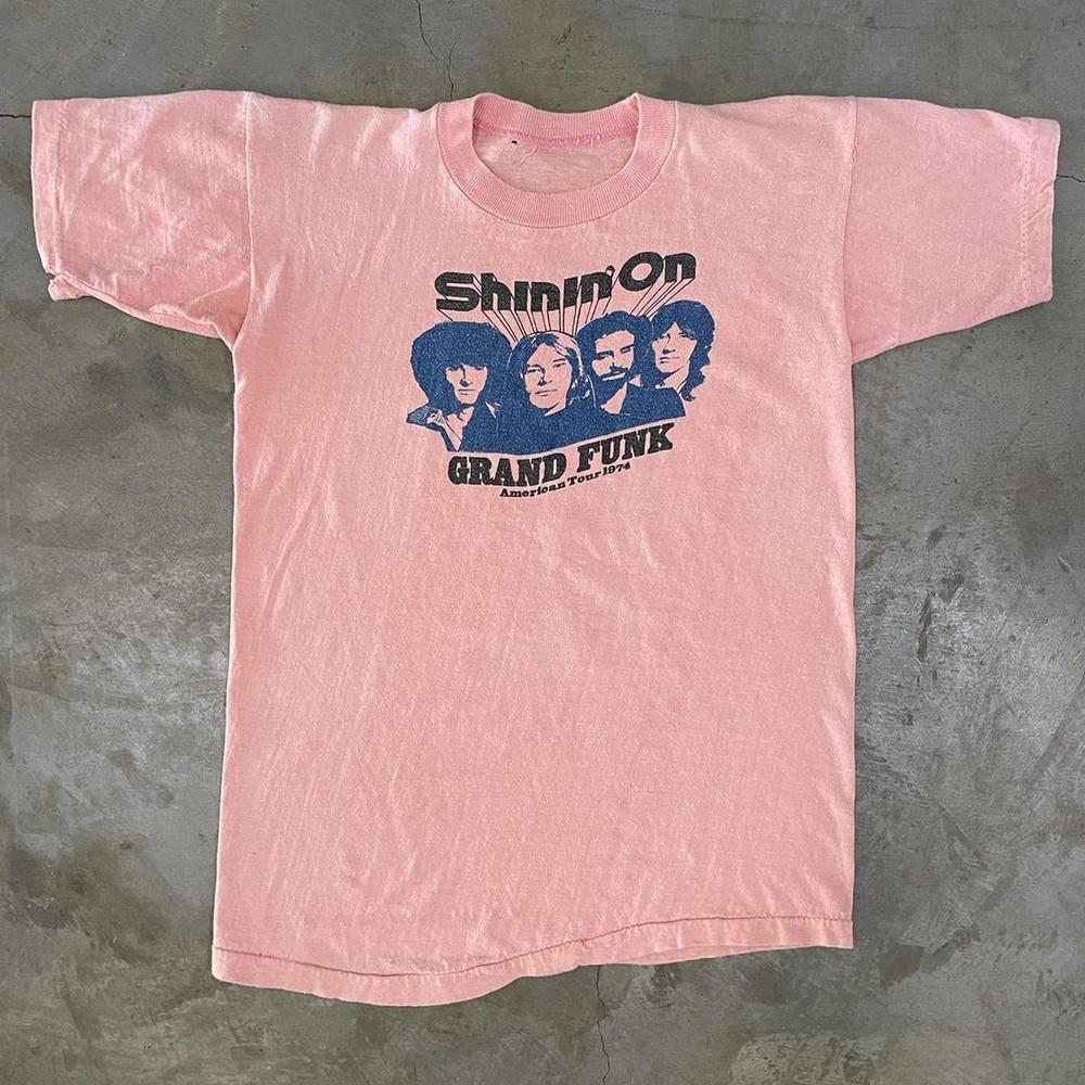 

New Hot Shinin On Grand Funk Railroad Cotton Light Pink S-5XL Shirt LL649 Unisex T-Shirt XXL
