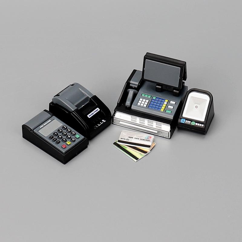 Миниатюрная кассовая машина-игрушка для игры в кукольном домике