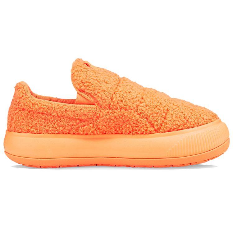 Puma Suede Mayu Slip-On Teddy - Neon Citrus Damen Sneaker Orange 384887-04