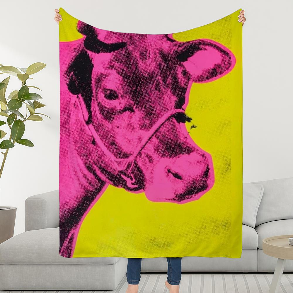 W-WarholS-ES A-AndyS-ES Art Blanket Throw Super Cosy Plush Living Room Sofa Couch Childish Birthday Gifts
