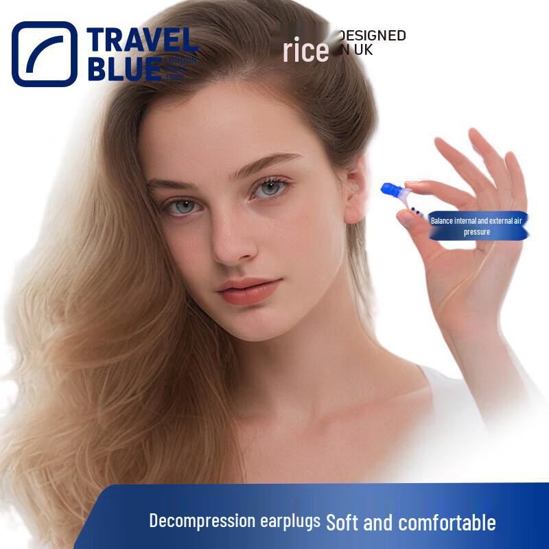 TravelBlue Noise Reduction and Pressure Balancing Earplugs