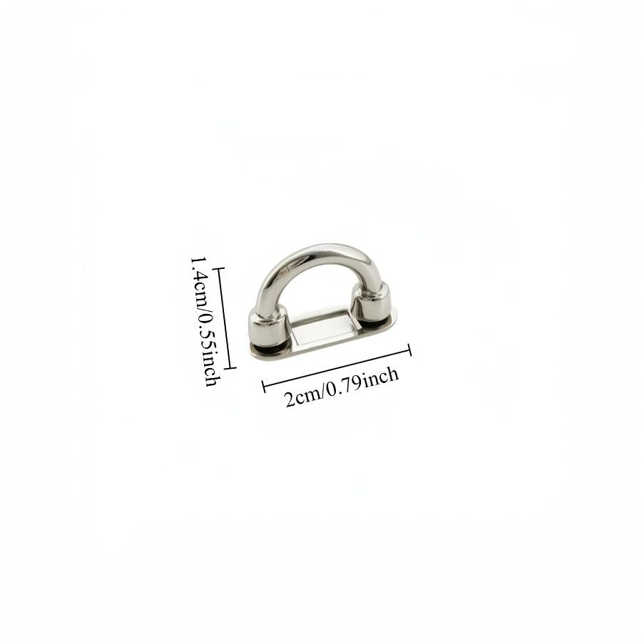 Set of 10 Golden Arch-shaped Buckles Suitable for Handbags and Shoulder Straps - Adjustable Chain Buckle Suitable for Luggage and Fashion Accessories