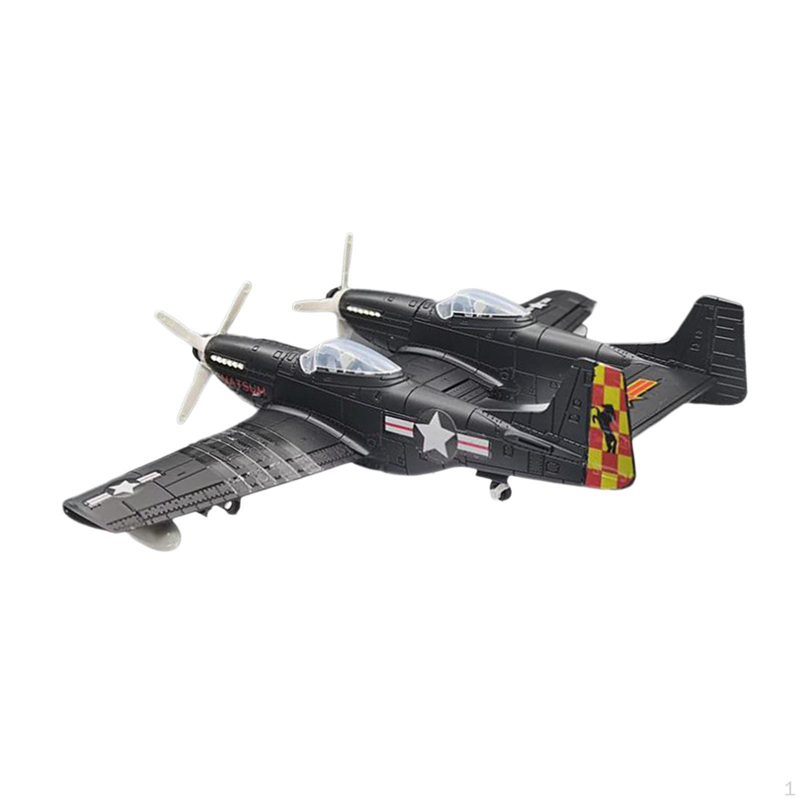 

1:48 Fighter Build Kits 3D Puzzle Desktop Desktop Educational Ornament Хлопчик Іграшки Збери своїми руками Black